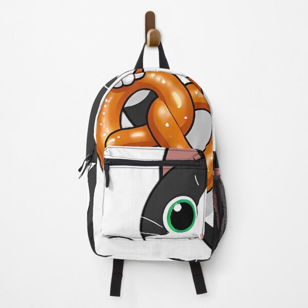 Item preview, Tuxedo Kitten Playfully Biting Bavarian Pretzel Knot designed and sold by pumsquare.