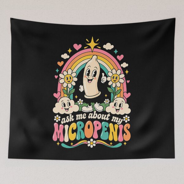 Item preview, Ask Me About My Micropenis Retro Cartoon Sarcasm Humor designed and sold by PAROSSA.