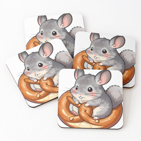 Item preview, Chubby Chinchilla Lounging in Pretzel Hammock designed and sold by pumsquare.