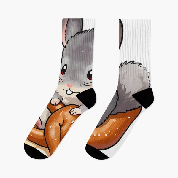 Item preview, Chubby Chinchilla Lounging in Pretzel Hammock designed and sold by pumsquare.