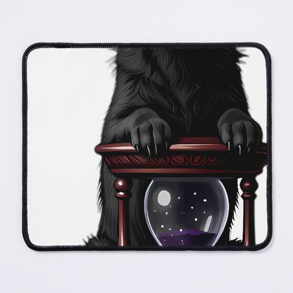 Item preview, Gothic Wolfhound Pup Cast Iron Hourglass designed and sold by IllumeInk.