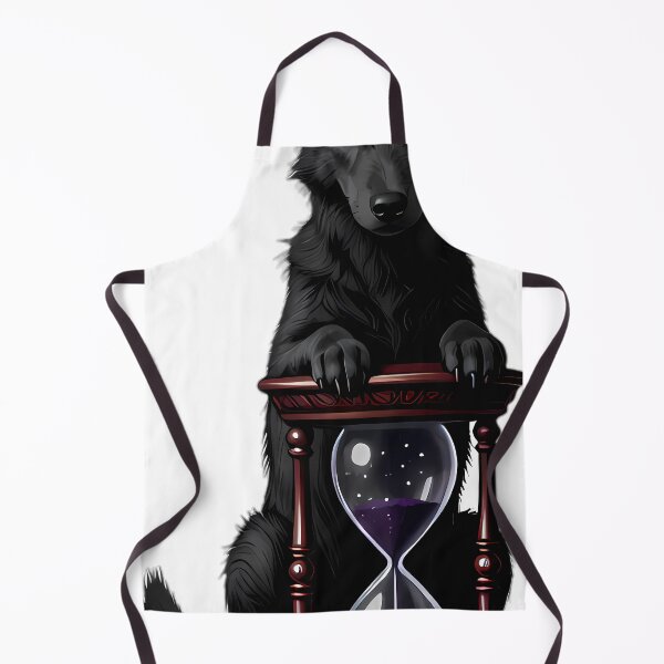 Item preview, Gothic Wolfhound Pup Cast Iron Hourglass designed and sold by IllumeInk.