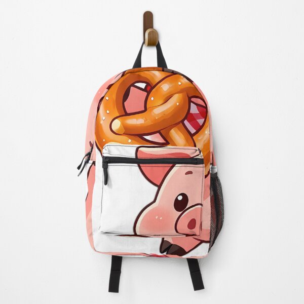 Item preview, Rosy Piglet Munching Big Bavarian Pretzel designed and sold by pumsquare.