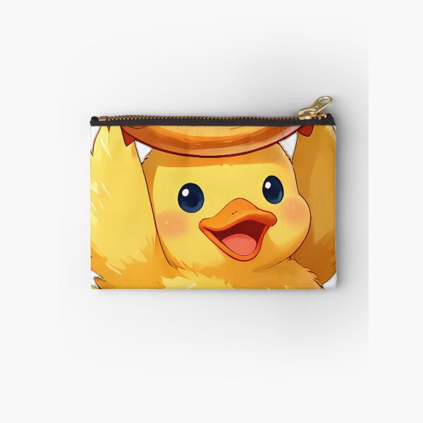 Item preview, Fluffy Yellow Duckling Hoisting Pretzel Like a Crown designed and sold by pumsquare.