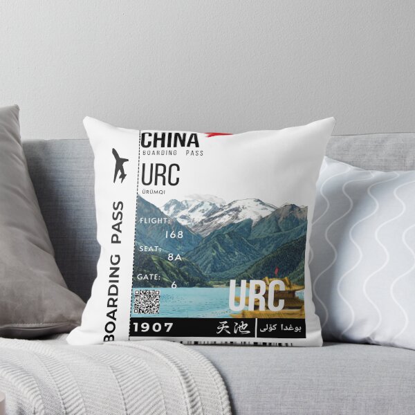 Item preview, China Boarding Pass Stylized Heavenly Lake  designed and sold by InkWhirl.