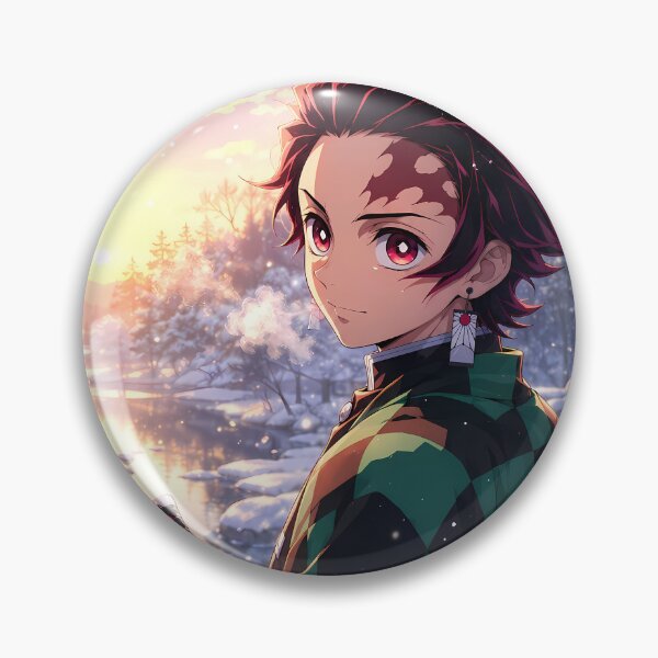 Item preview, Tanjiro Kamado Demon Slayer Peaceful Winter Sunrise designed and sold by SolenneAzur.