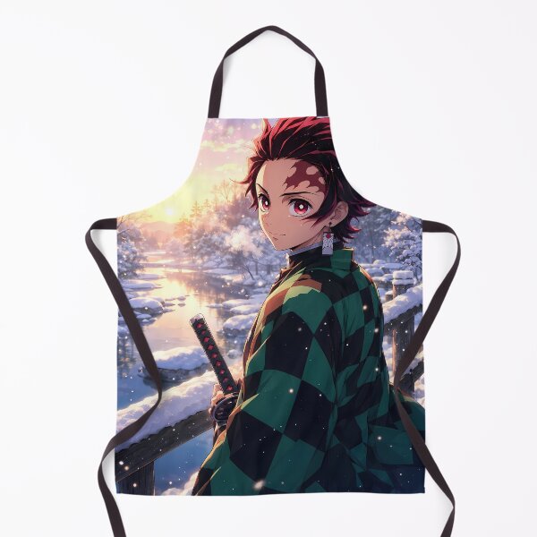 Item preview, Tanjiro Kamado Demon Slayer Peaceful Winter Sunrise designed and sold by SolenneAzur.