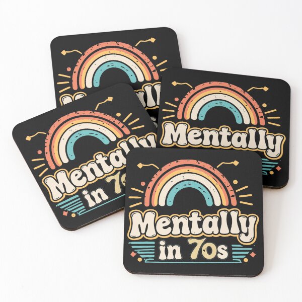 Item preview, Mentally in 70s Retro Rainbow Groovy Design designed and sold by Arnaliguez.