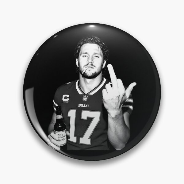 Item preview, Josh Allen Middle Finger Buffalo Football designed and sold by RitaLaveta.