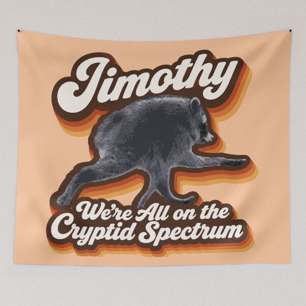 Item preview, Jimothy - We're All on the Cryptid Spectrum designed and sold by Shy Fractal Designs.