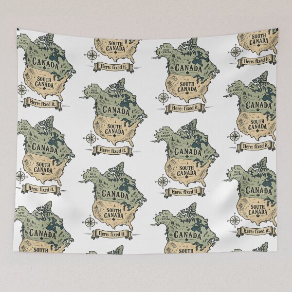 Item preview, South Canada Funny North America Map Sarcastic Geography Design designed and sold by SEINENGAPPI18.