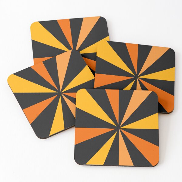 Item preview, Retro Sunburst Design: Orange and Yellow on Black designed and sold by DEC02.