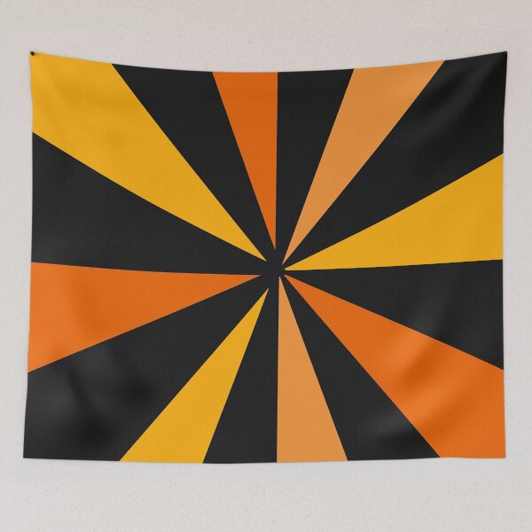 Item preview, Retro Sunburst Design: Orange and Yellow on Black designed and sold by DEC02.