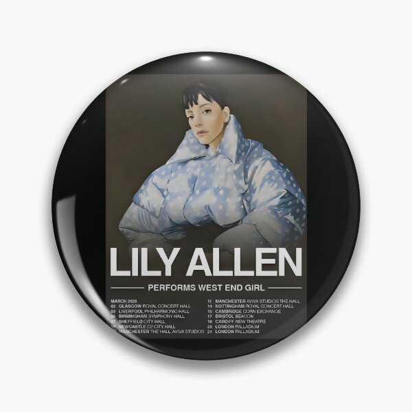 Item preview, Lily Allen West End Girl Tour 2026 Music Fan designed and sold by avasravyao.
