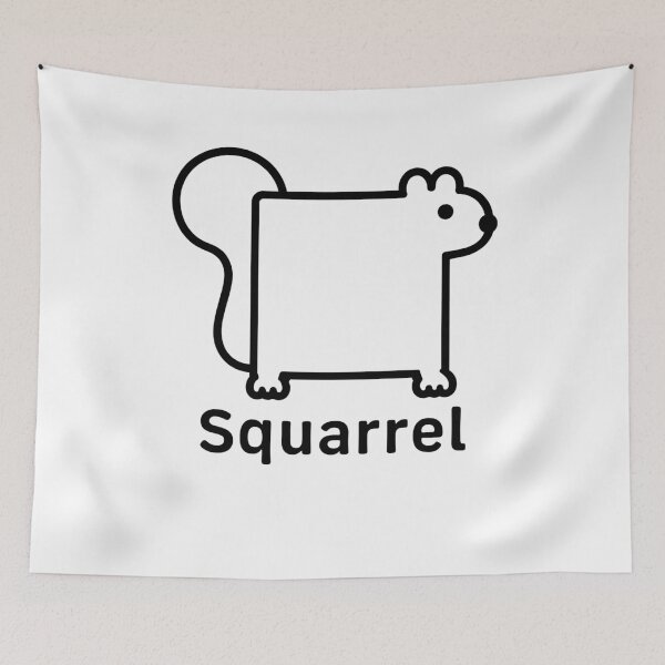 Item preview, Squarrel Funny Squirrel Meme designed and sold by suhairee-studio.