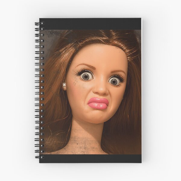 Item preview, Disgusted Doll Meme Face  Funny Retro Doll Reaction designed and sold by Ach Art.