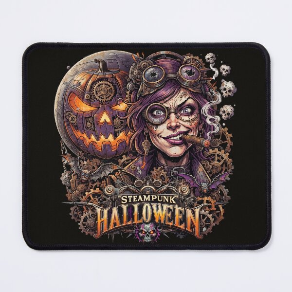 Item preview, Halloween Steampunk Gears Pumpkin Witch Cigar designed and sold by Voodoo Store Paranormal Collections.