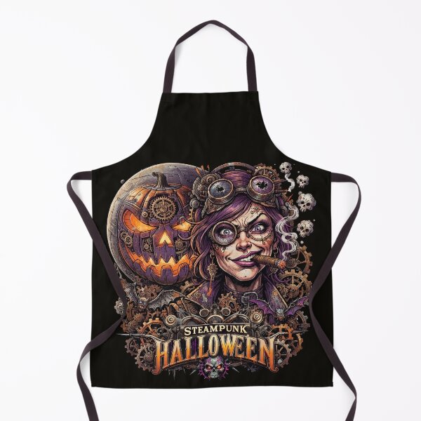 Item preview, Halloween Steampunk Gears Pumpkin Witch Cigar designed and sold by Voodoo Store Paranormal Collections.