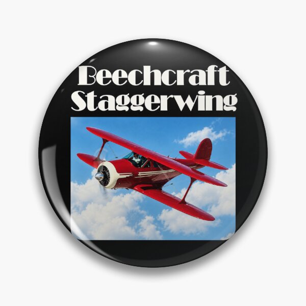 Item preview, beechcraft staggerwing red and white biplane model 17 designed and sold by PilotandPlane.