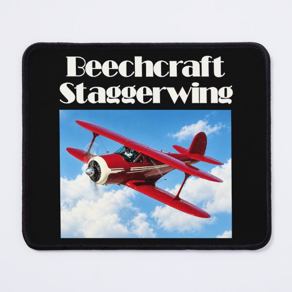 Item preview, beechcraft staggerwing red and white biplane model 17 designed and sold by PilotandPlane.