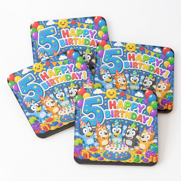 Item preview, Celebración del quinto cumpleaños de Five Canine Friends designed and sold by Sambety3030.