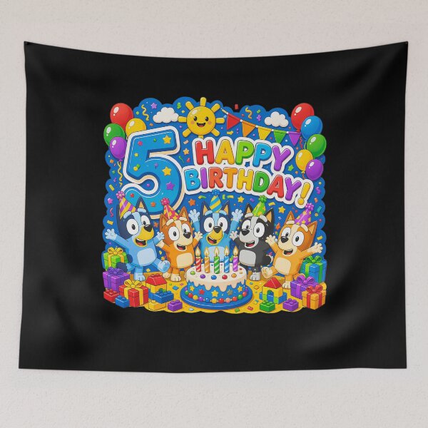 Item preview, Five Canine Friends 5Th Birthday Celebration   designed and sold by Sambety3030.