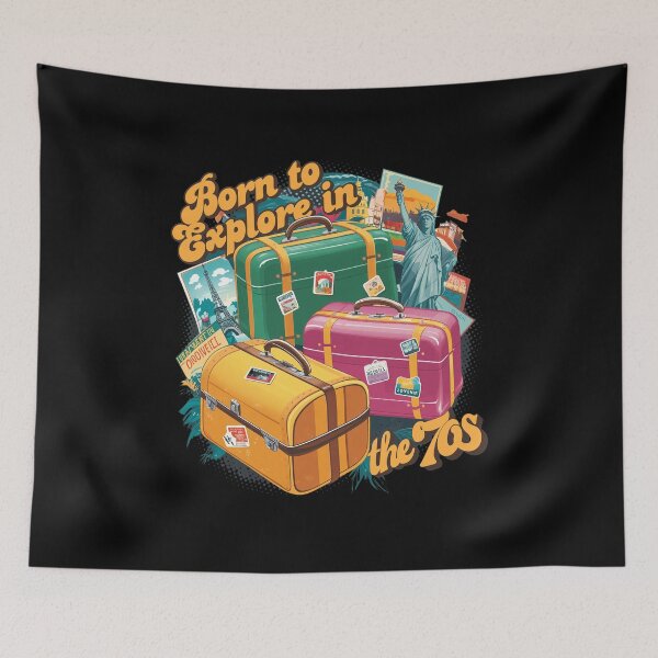 Item preview, Born to Explore in the 70s Vintage Suitcases designed and sold by Arnaliguez.