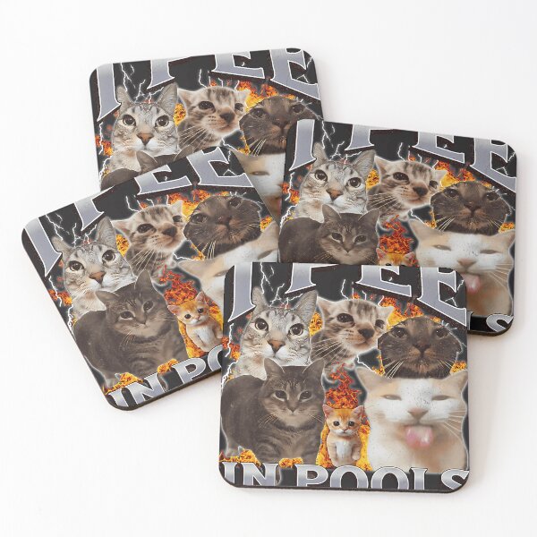 Item preview, I Pee In Pools Funny Cat Meme Chaotic Humor designed and sold by Ach Art.