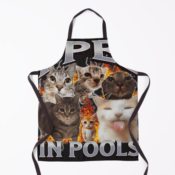 Item preview, I Pee In Pools Funny Cat Meme Chaotic Humor designed and sold by Ach Art.