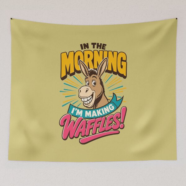 Item preview,  Morning Waffle Donkey Humor designed and sold by sugimoto332.