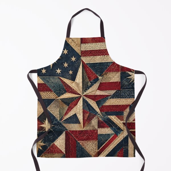 Item preview, Vintage Patchwork American Flag Star Pattern designed and sold by Avenuse style.