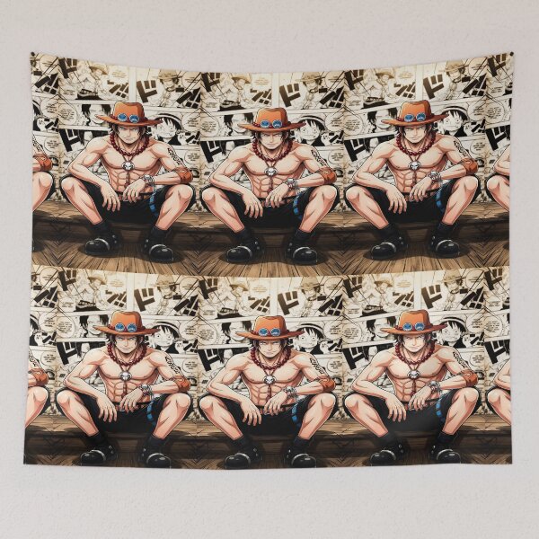 Item preview, Portgas D. Ace One Piece Fire Fist Pirate Poster Aesthetic Anime Digital Artwork designed and sold by Matt_Smith.
