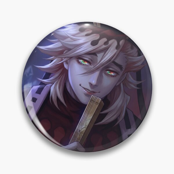 Item preview, Douma, Upper Moon Two // Anime Illustration - Ice Blood Moon Demon Anime Art designed and sold by Astraphyllia.