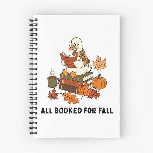 Item preview, All Booked for Fall – Silly Goose Reading with a Cozy Scarf designed and sold by PalleteCreation.