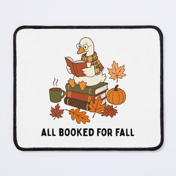 Item preview, All Booked for Fall – Silly Goose Reading with a Cozy Scarf designed and sold by PalleteCreation.