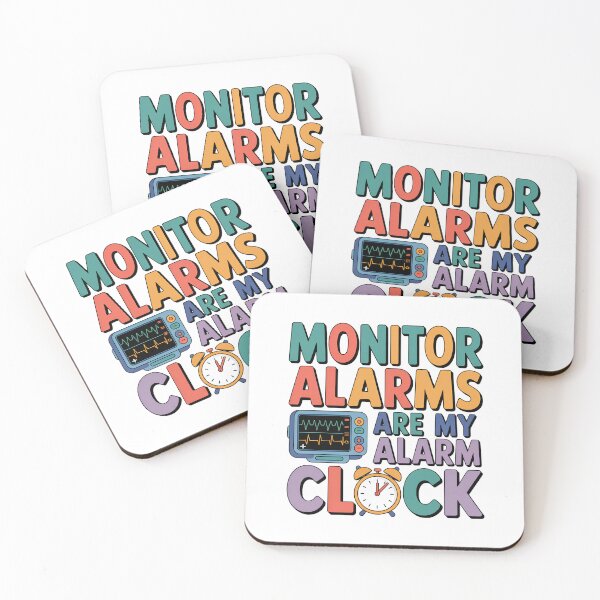 Item preview, Monitor Alarms Are My Alarm Clock – Funny Telemetry Nurse Night Shift Design designed and sold by CuteDesignables.