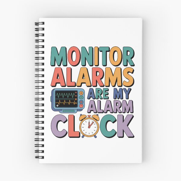 Item preview, Monitor Alarms Are My Alarm Clock – Funny Telemetry Nurse Night Shift Design designed and sold by CuteDesignables.