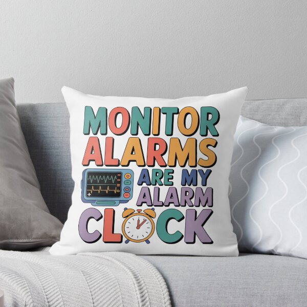 Item preview, Monitor Alarms Are My Alarm Clock – Funny Telemetry Nurse Night Shift Design designed and sold by CuteDesignables.