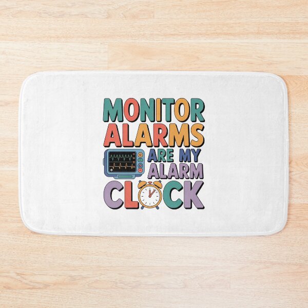 Item preview, Monitor Alarms Are My Alarm Clock – Funny Telemetry Nurse Night Shift Design designed and sold by CuteDesignables.