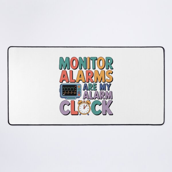 Item preview, Monitor Alarms Are My Alarm Clock – Funny Telemetry Nurse Night Shift Design designed and sold by CuteDesignables.