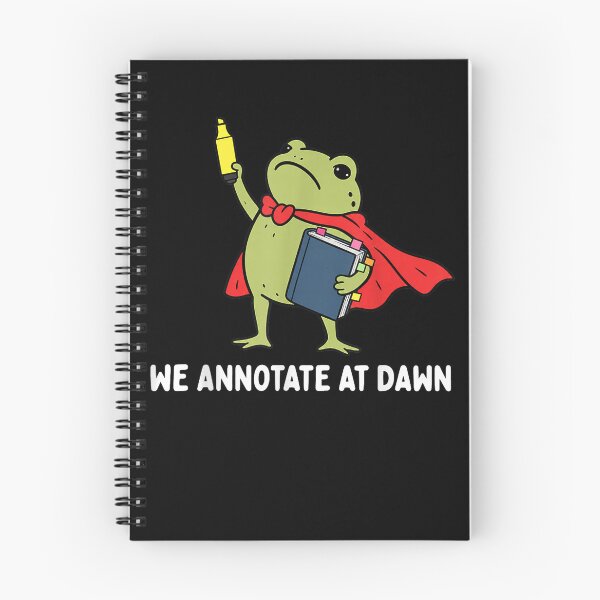 Item preview, We Annotate At Dawn English Teacher Funny Frog Reader  designed and sold by Quaticsapp.