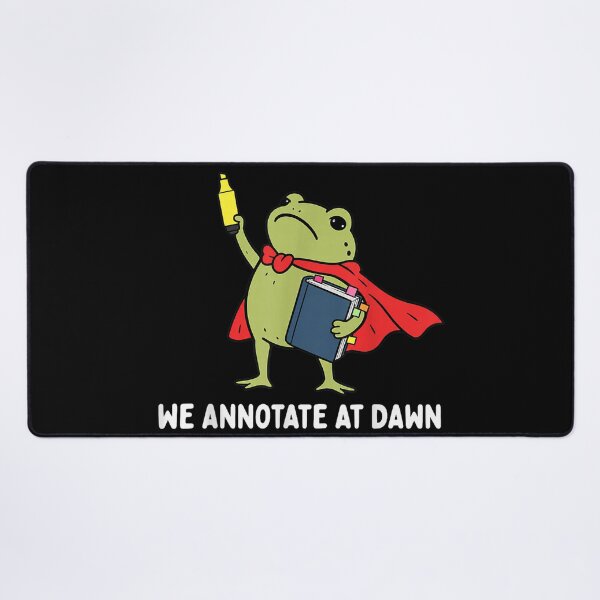 Item preview, We Annotate At Dawn English Teacher Funny Frog Reader designed and sold by Quaticsapp.