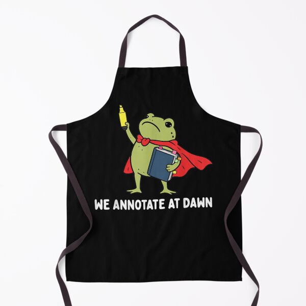 Item preview, We Annotate At Dawn English Teacher Funny Frog Reader designed and sold by Quaticsapp.