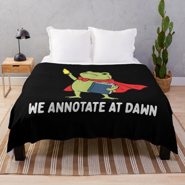 Item preview, We Annotate At Dawn English Teacher Funny Frog Reader designed and sold by Quaticsapp.