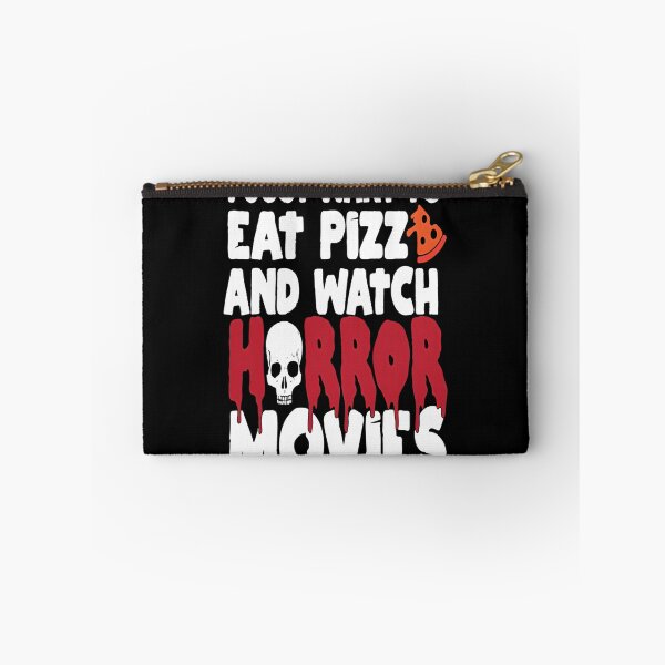 Item preview, I Just Want To Eat Pizza And Watch Horror Movies Funny Quote Design designed and sold by Cyberdoll7812.