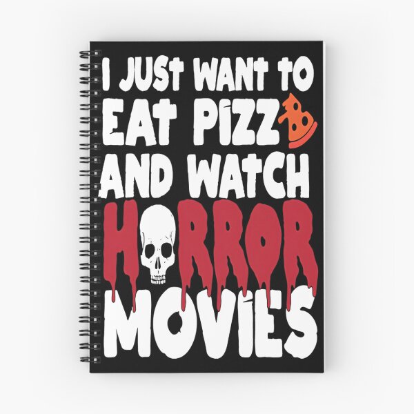 Item preview, I Just Want To Eat Pizza And Watch Horror Movies Funny Quote Design designed and sold by Cyberdoll7812.
