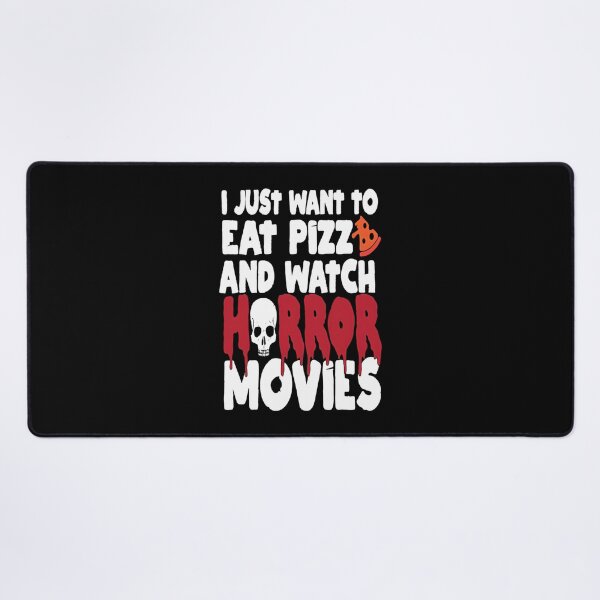 Item preview, I Just Want To Eat Pizza And Watch Horror Movies Funny Quote Design designed and sold by Cyberdoll7812.