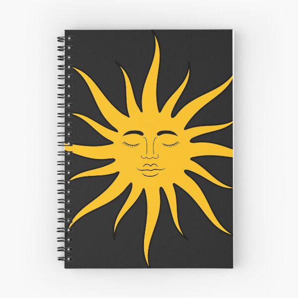 Item preview, Retro 1960's Sun Face Art Design On Black designed and sold by DEC02.