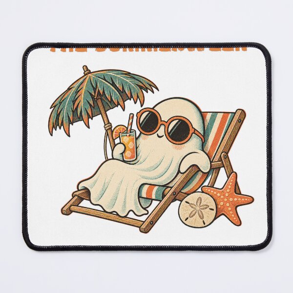 Item preview, Summerween Beach Ghost Retro Summer Halloween designed and sold by Dark Energy.