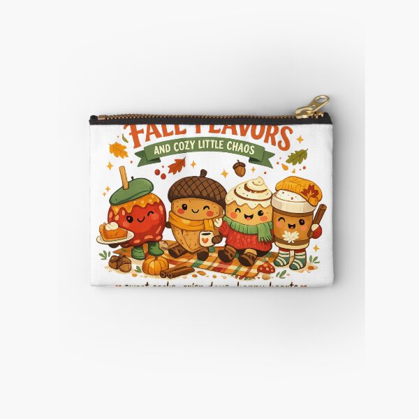 Item preview, Fall Flavors and Cozy Little Chaos Cute Autumn Food Pumpkin Spice Art designed and sold by inkoutninja.